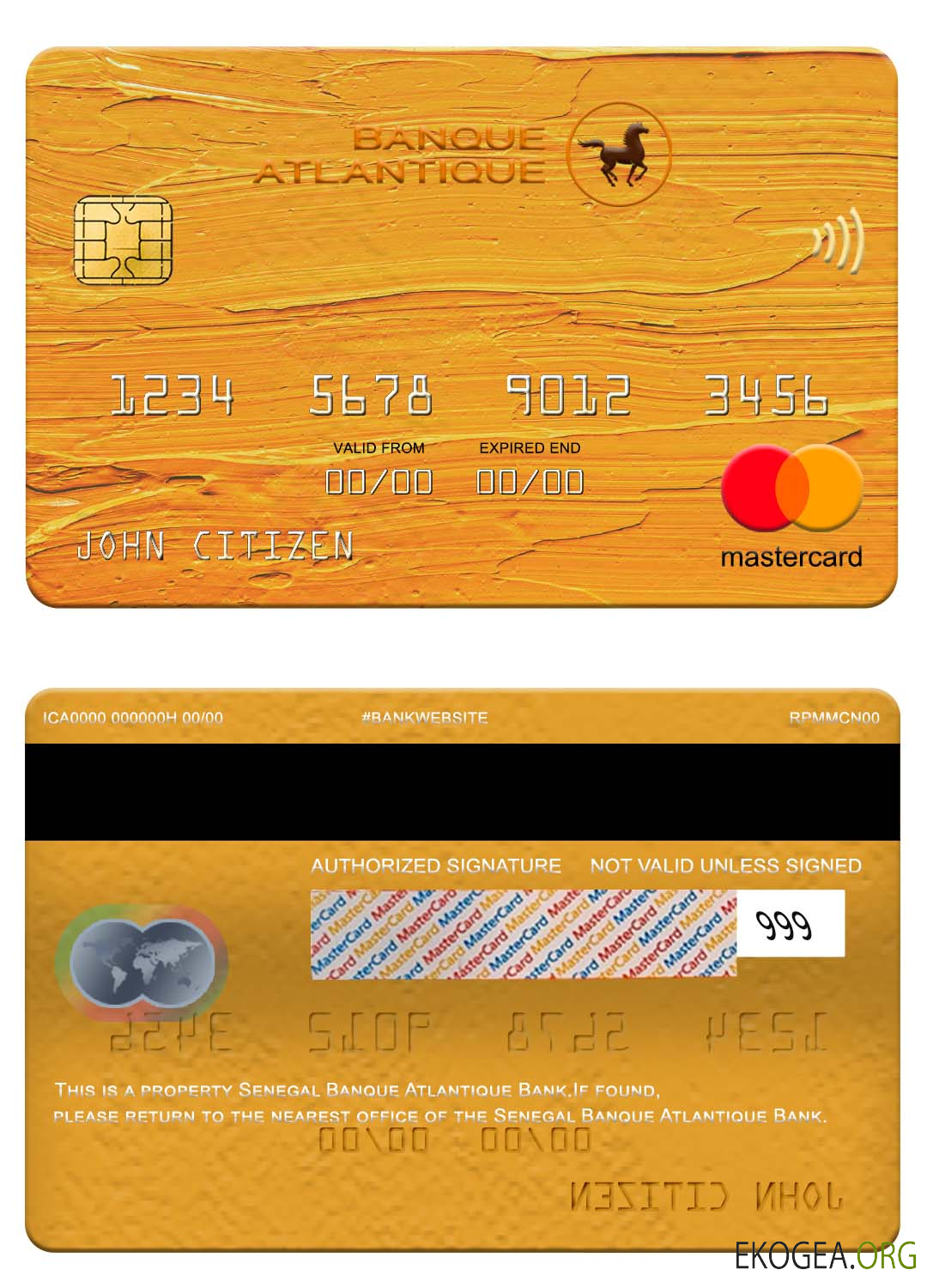 Sénégal Banque Atlantique Banque mastercard